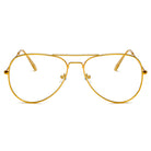 ENID | F1001 - Trendy Aviator Clear Glasses Lens Sun Glasses - Cramilo Eyewear - Stylish Trendy Affordable Sunglasses Clear Glasses Eye Wear Fashion