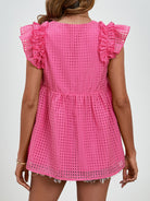 Ruched V-Neck Cap Sleeve Blouse - Charming Charlie