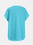 Sequin Round Neck Short Sleeve T-Shirt - Charming Charlie