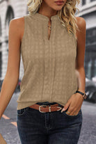 Textured Notched Tank - Charming Charlie