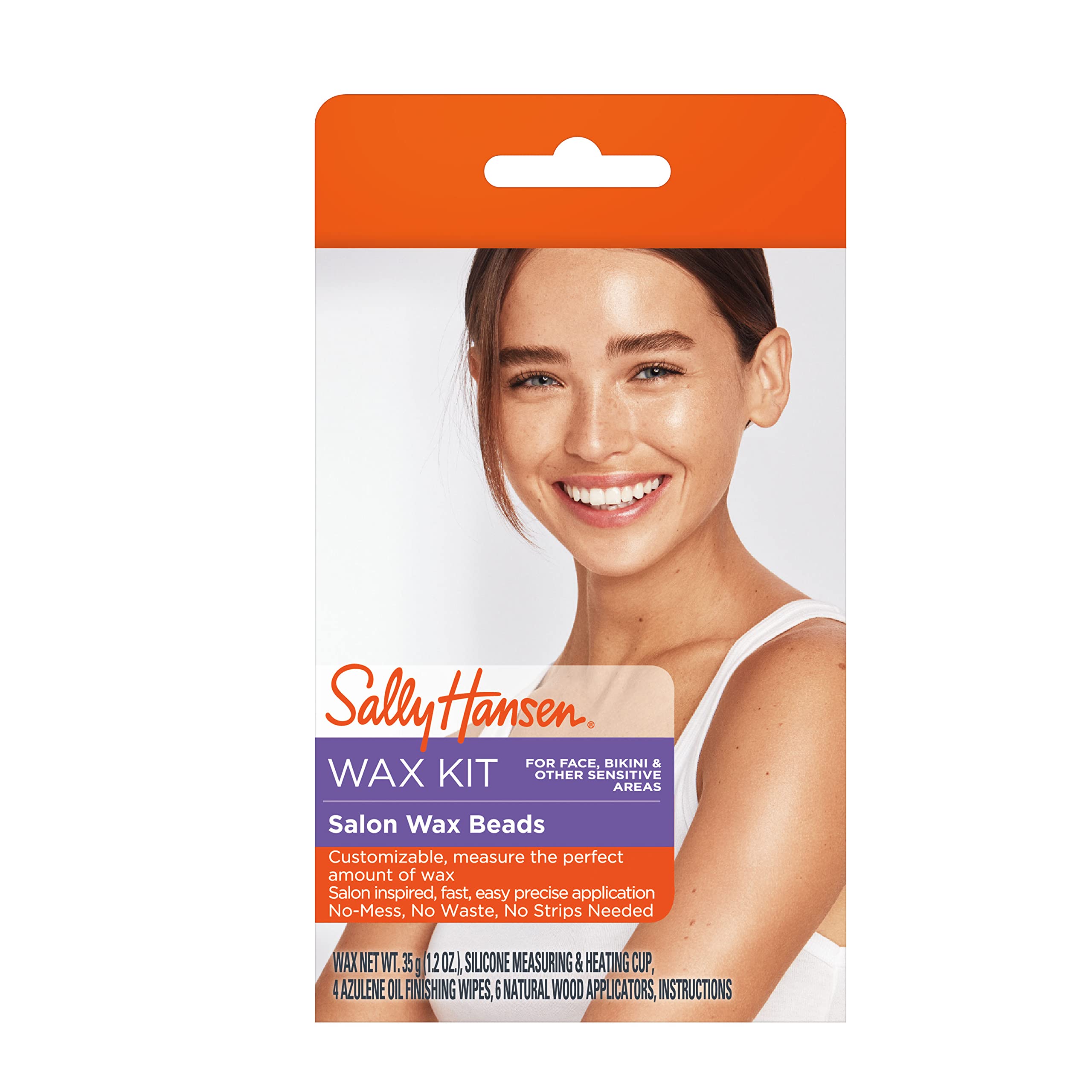 Sally Hansen Salon Wax Beads Kit for Face, Bikini & Other Sensitive Areas, Shelf Pack of 2 - Charming Charlie