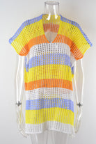 Slit Color Block V-Neck Cover-Up - Charming Charlie