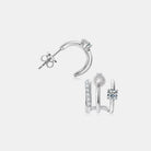 Moissanite 925 Sterling Silver Earrings - Charming Charlie