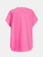 Sequin Round Neck Short Sleeve T-Shirt - Charming Charlie