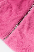 Fringed Zip Up Fleece Jacket - Charming Charlie