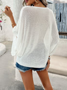 V-Neck Batwing Sleeve Knit Top - Charming Charlie