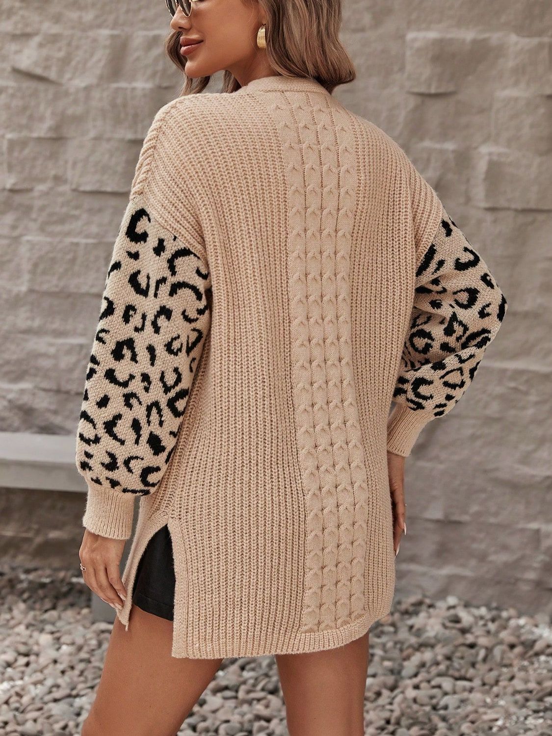 Pocketed Leopard Open Front Cardigan – Charming Charlie