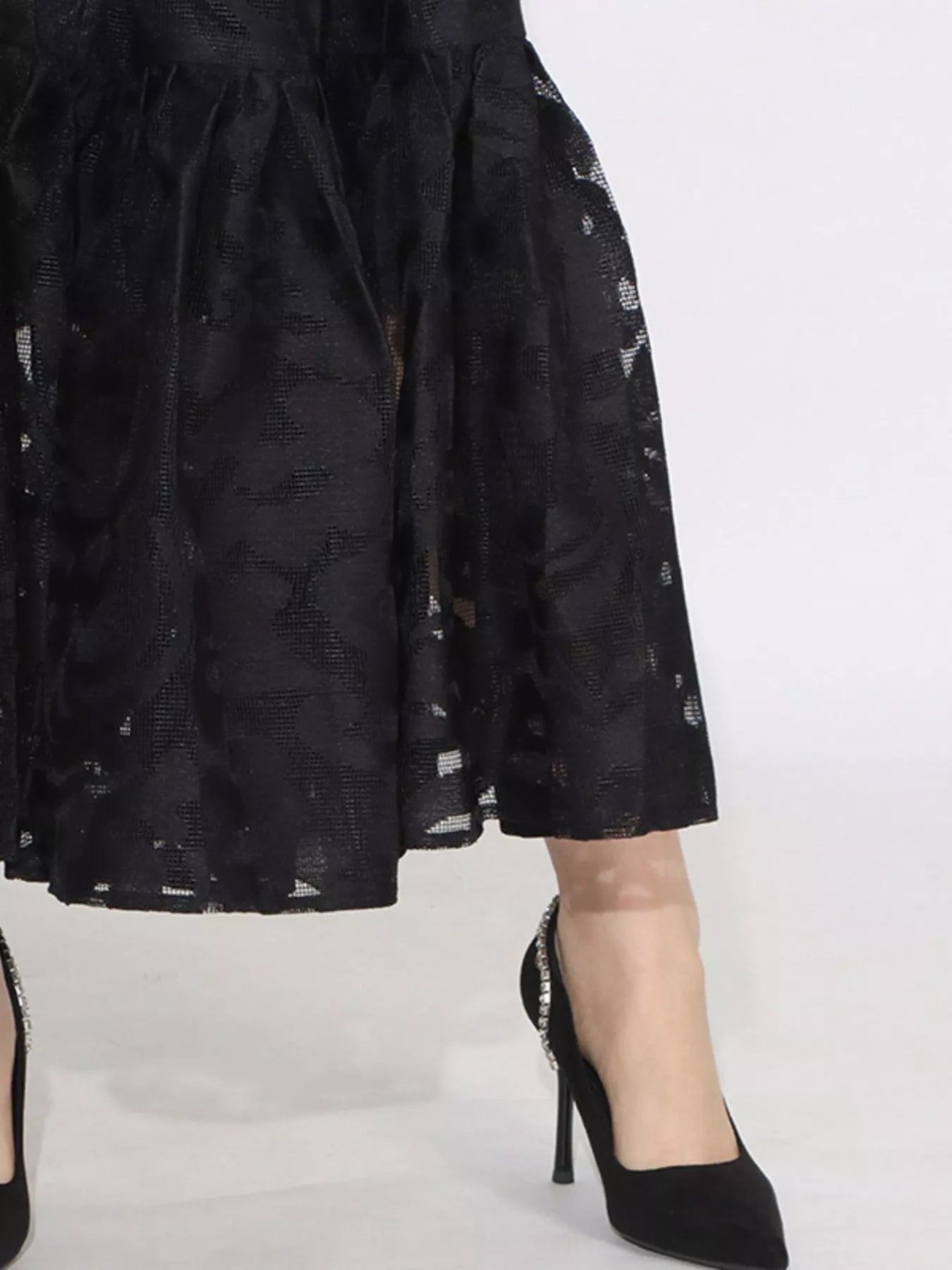 Lace Puff Sleeve Tie Waist Maxi Dress  Charming Charlie