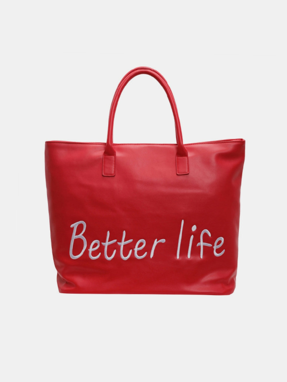 BETTER LIFE PU Leather Tote Bag - Charming Charlie