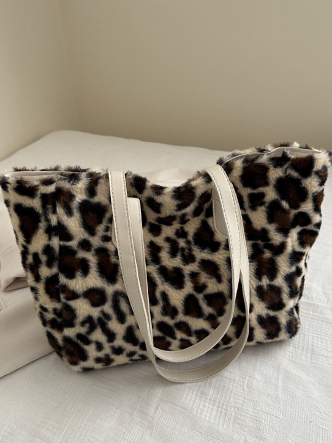 Leopard Fluff Tote Bag - Charming Charlie