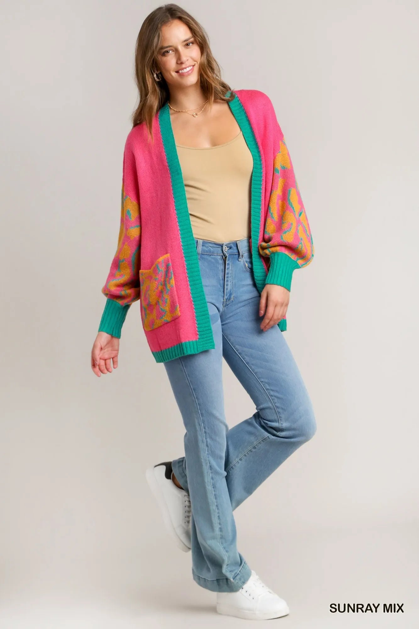 Umgee Animal Print Open Front Sweater Cardigan – Charming Charlie
