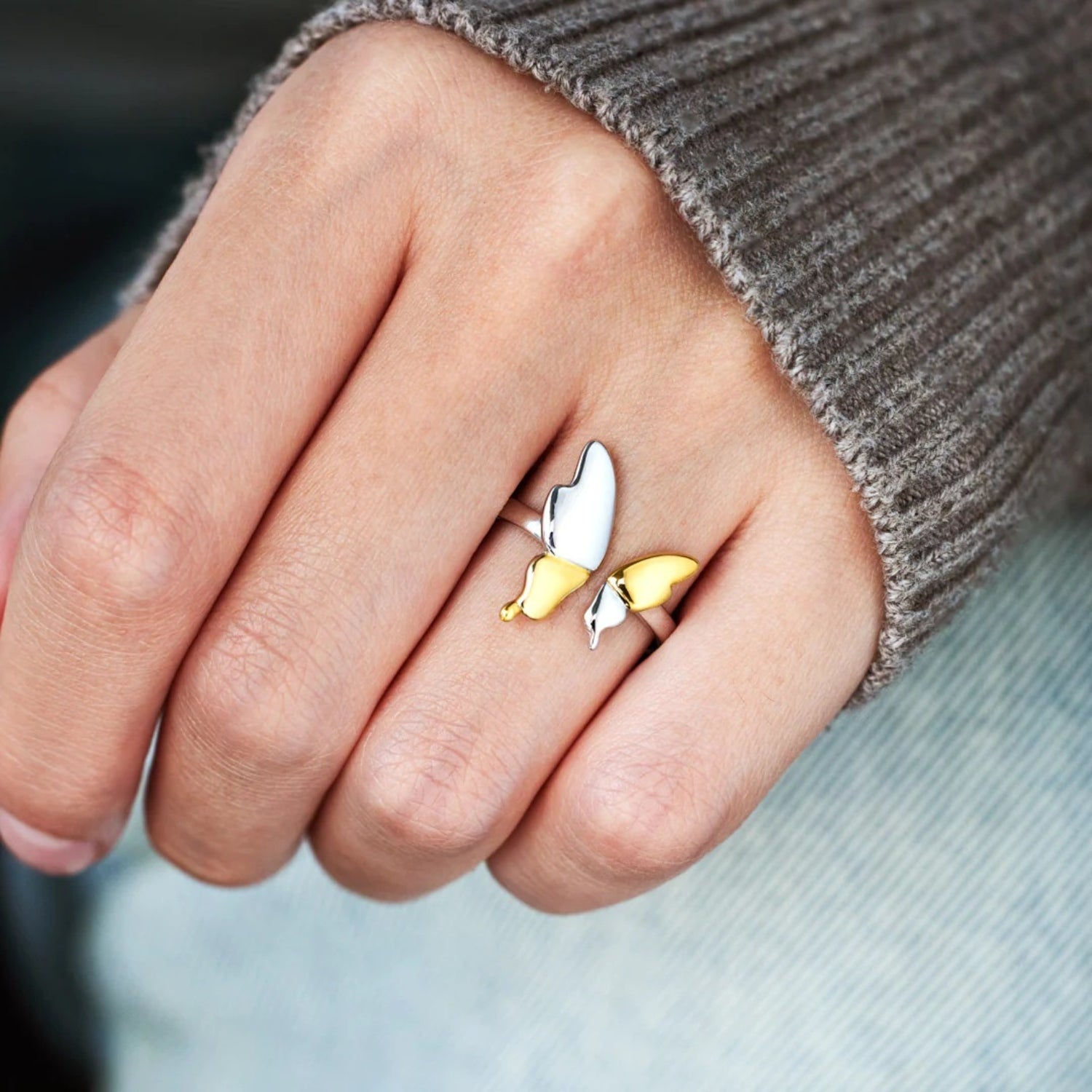 925 Sterling Silver Butterfly Ring - Charming Charlie