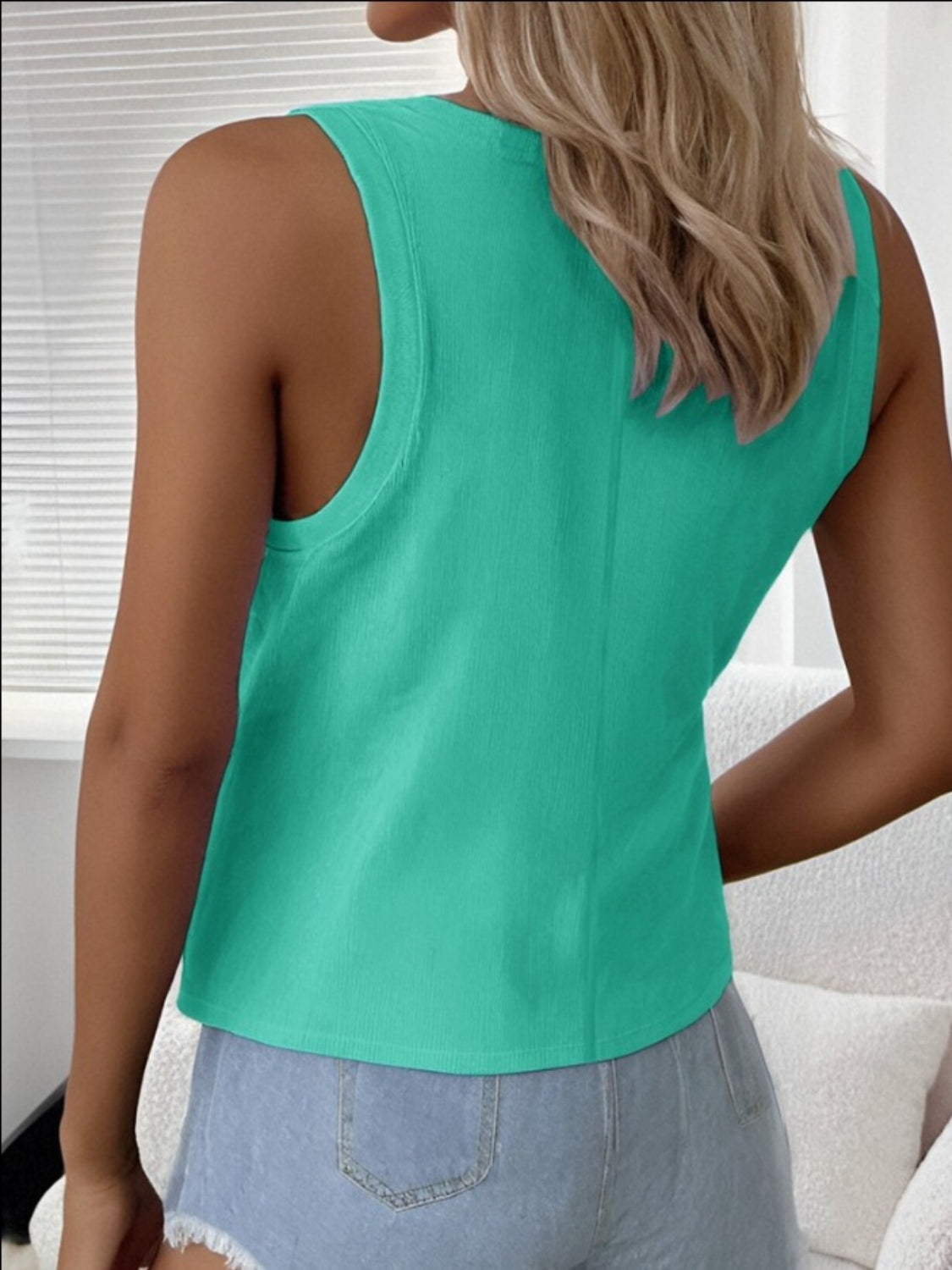 Solid Scoop Neck Tank - Charming Charlie