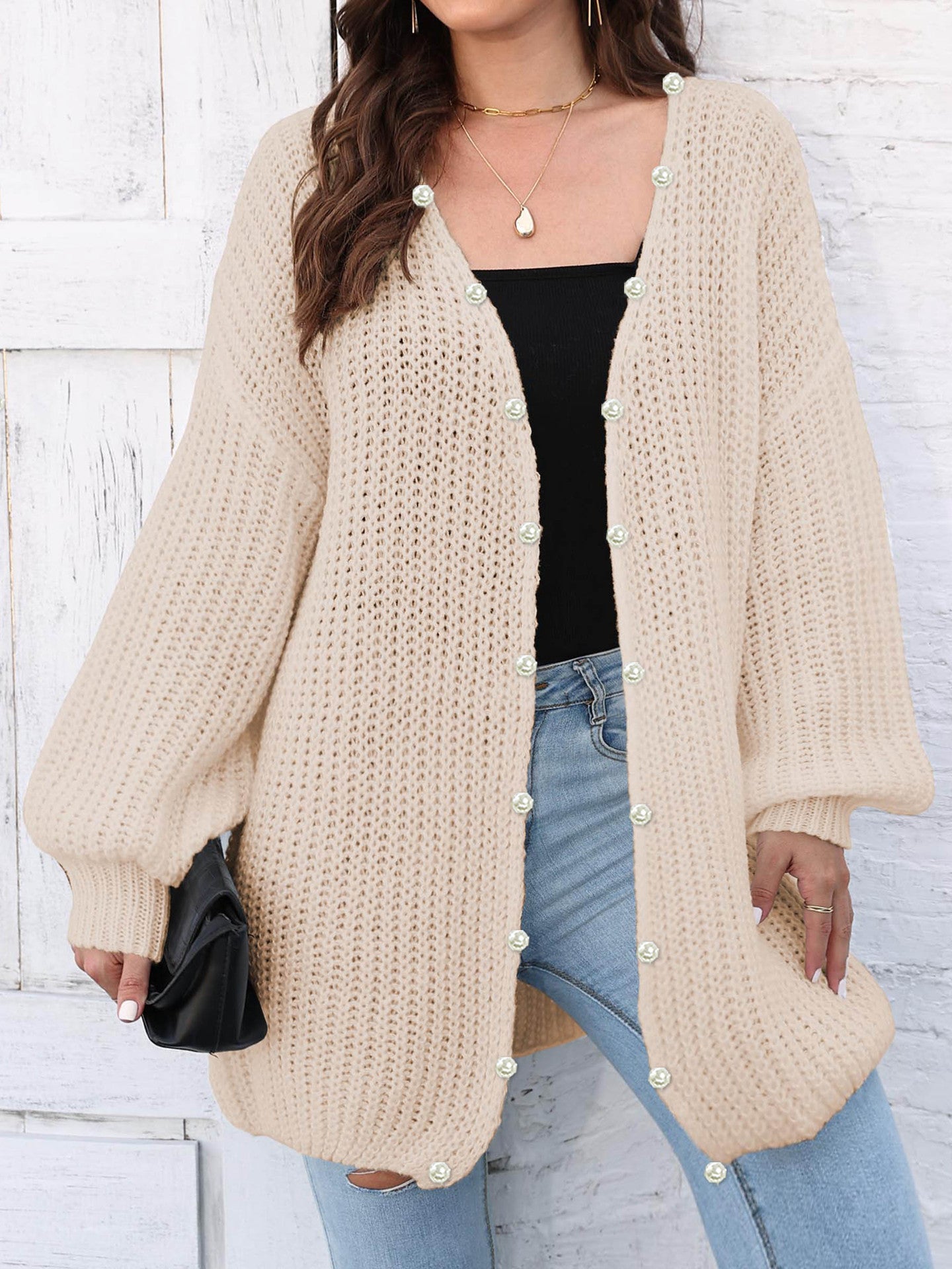 Open Front Long Sleeve Cardigan - Charming Charlie