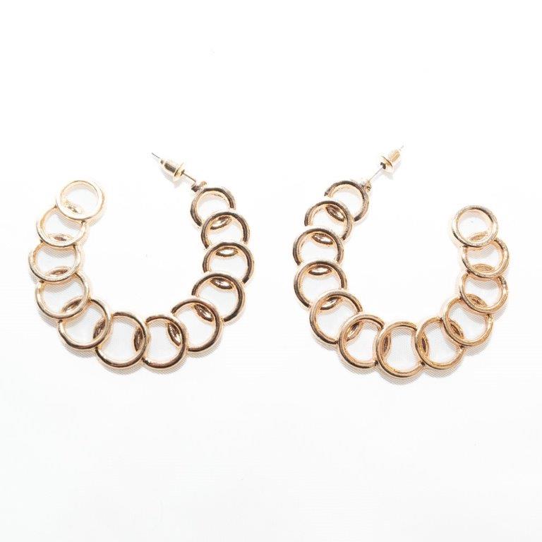 Gold Circle Hoop Earrings - Charming Charlie