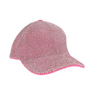 Hot Pink Allover Rhinestone C.C Ball Cap offers a refined blend of elegance and casual style. Expertly designed, this cap features sparkling rhinestones across its surface, offering a distinctive and eye-catching appearance. It's structured fit ensures comfort and durability, making it a versatile accessory for elevating everyday outfits with a touch of sophistication. Perfect for those seeking a polished yet relaxed fashion statement. 