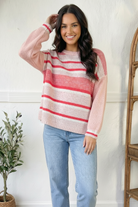 Sweet Talker Pink Stripe Sweater - Charming Charlie