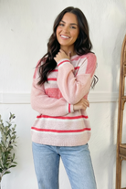 Sweet Talker Pink Stripe Sweater - Charming Charlie