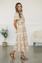 Petals in the Breeze Smocked Midi Dress - Charming Charlie