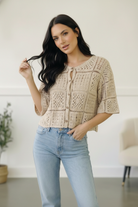 Honeycomb Crochet Cardigan - Charming Charlie