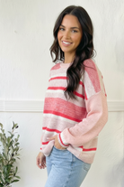 Sweet Talker Pink Stripe Sweater - Charming Charlie