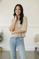 Honeycomb Crochet Cardigan - Charming Charlie