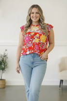 Floral at the Fiesta Flutter Top - Charming Charlie