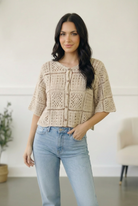 Honeycomb Crochet Cardigan - Charming Charlie