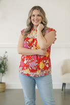 Floral at the Fiesta Flutter Top - Charming Charlie