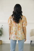 Sunlit Garden Notch Neck Blouse - Charming Charlie