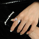 Titanium Steel Butterfly Open Ring - Charming Charlie