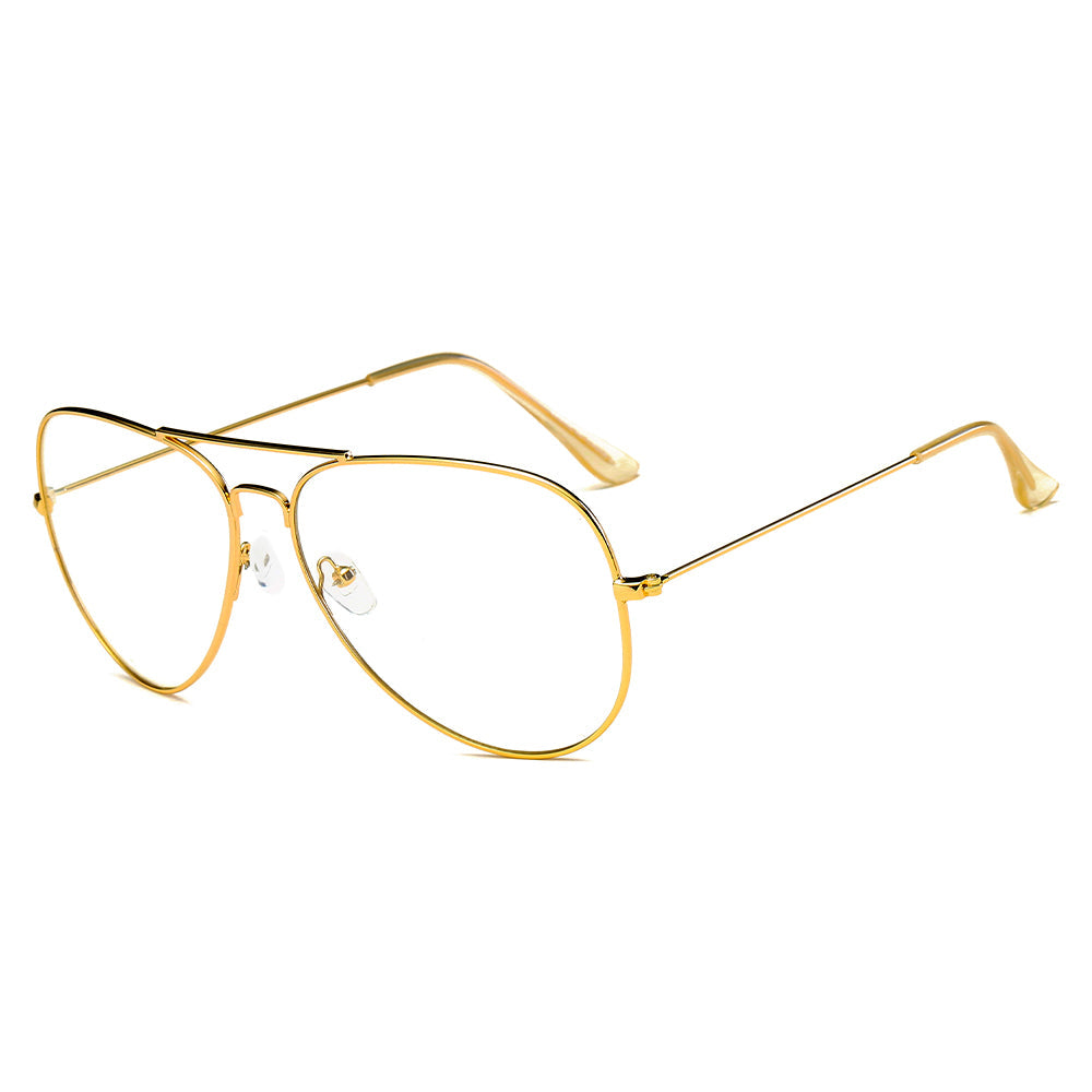 ENID | F1001 - Trendy Aviator Clear Glasses Lens Sun Glasses - Cramilo Eyewear - Stylish Trendy Affordable Sunglasses Clear Glasses Eye Wear Fashion
