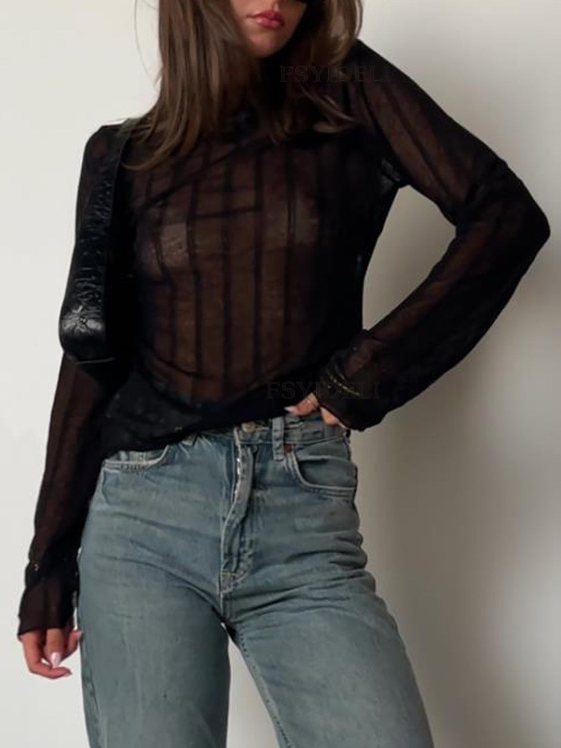 Round Neck Long Sleeve T-Shirt - Charming Charlie