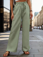 High Waist Wide Leg Pants - Charming Charlie
