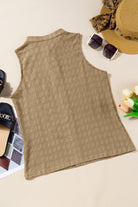 Textured Notched Tank - Charming Charlie