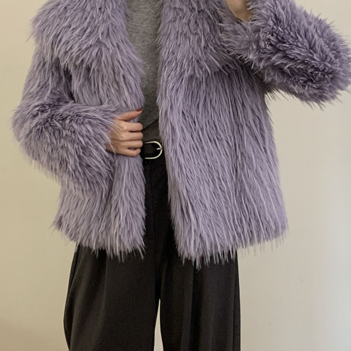 Faux Fur Open Front Outerwear – Charming Charlie