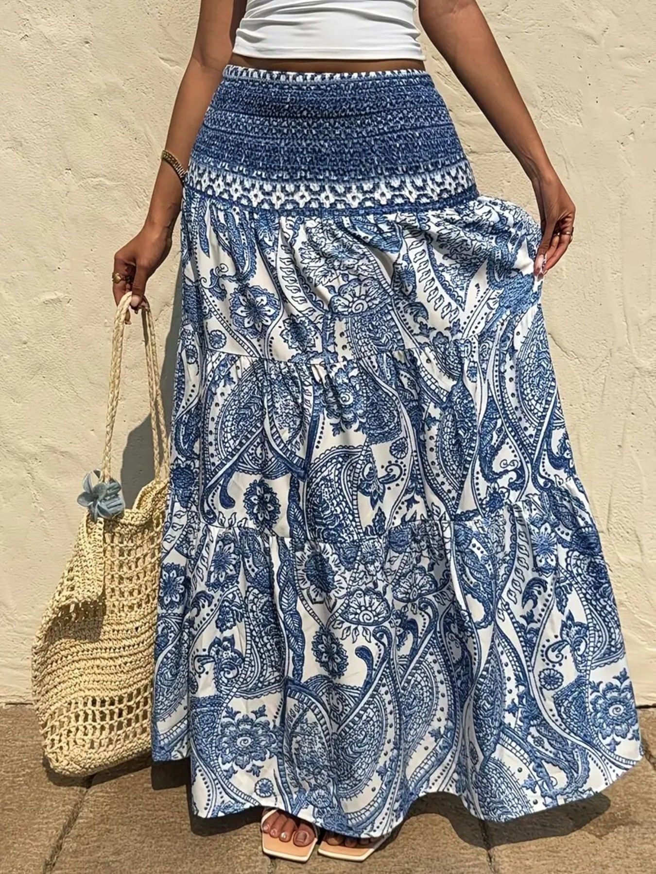 Paisley Print Maxi Skirt – Charming Charlie
