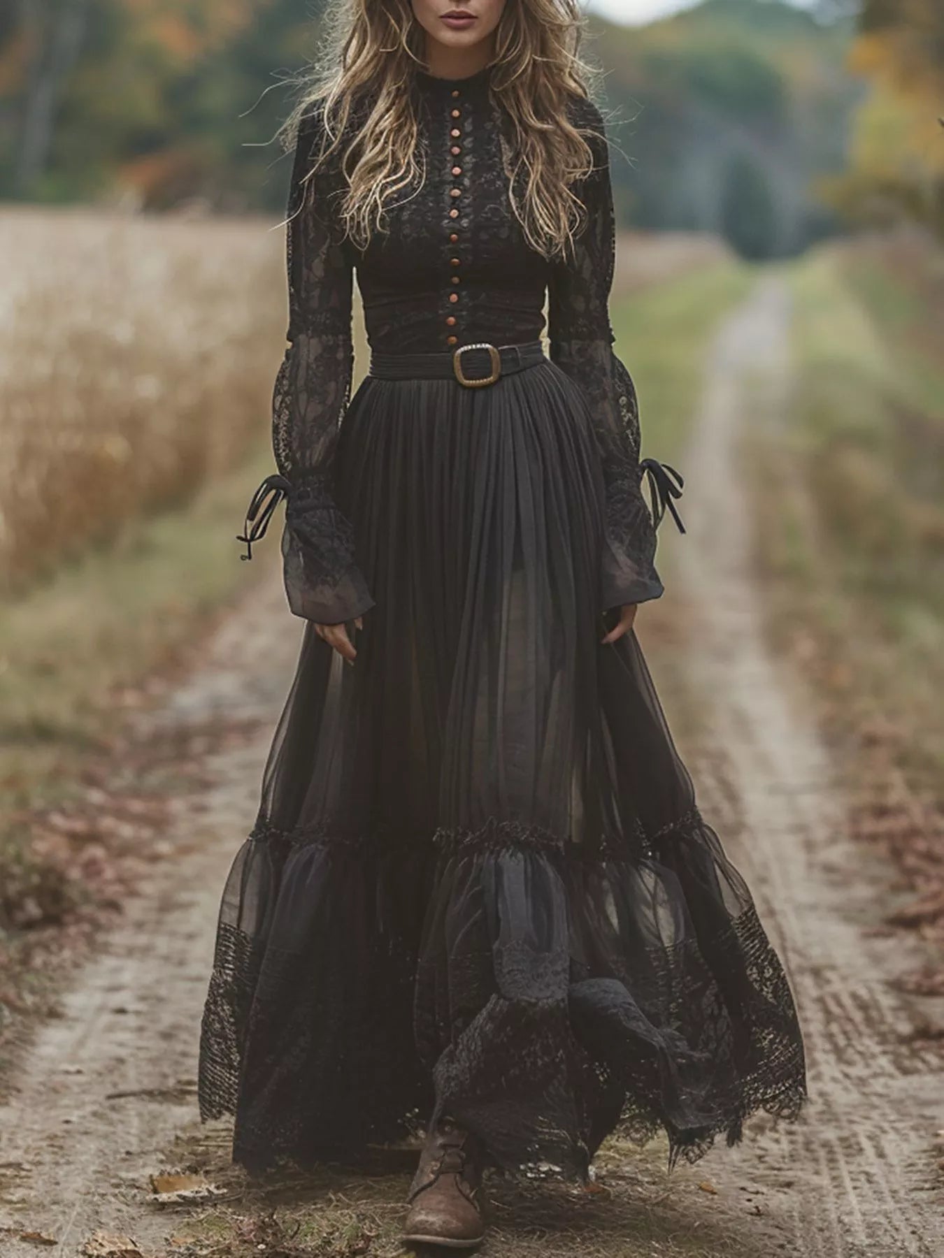 Lace Long Sleeve Maxi Dress – Charming Charlie