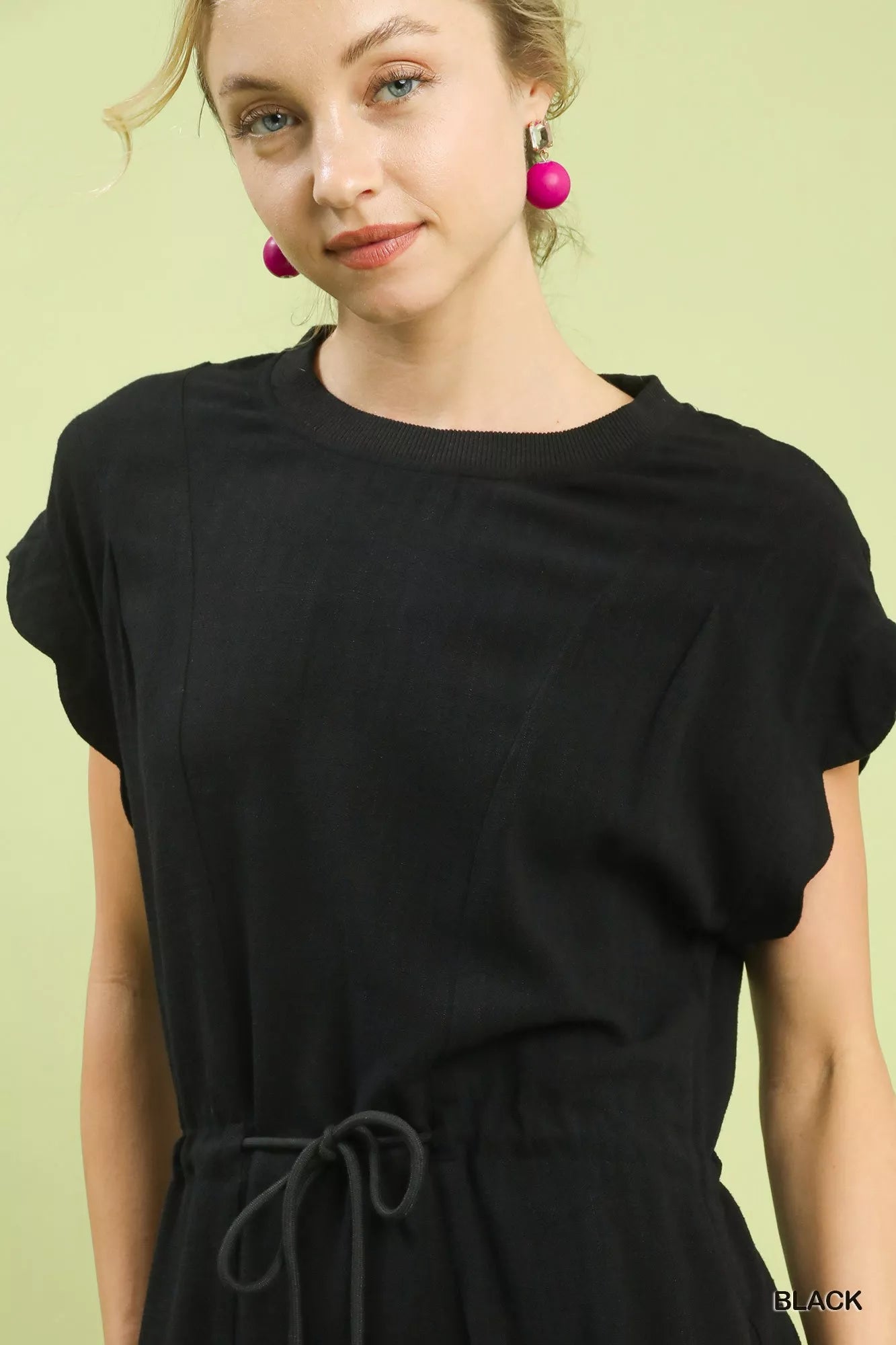 Umgee Linen Blend Scallop Hem Mini Dress Charming Charlie Umgee Linen Blend Scallop Hem Mini Dress Charming Charlie