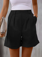 Pocketed Mid-Rise Waist Shorts - Charming Charlie