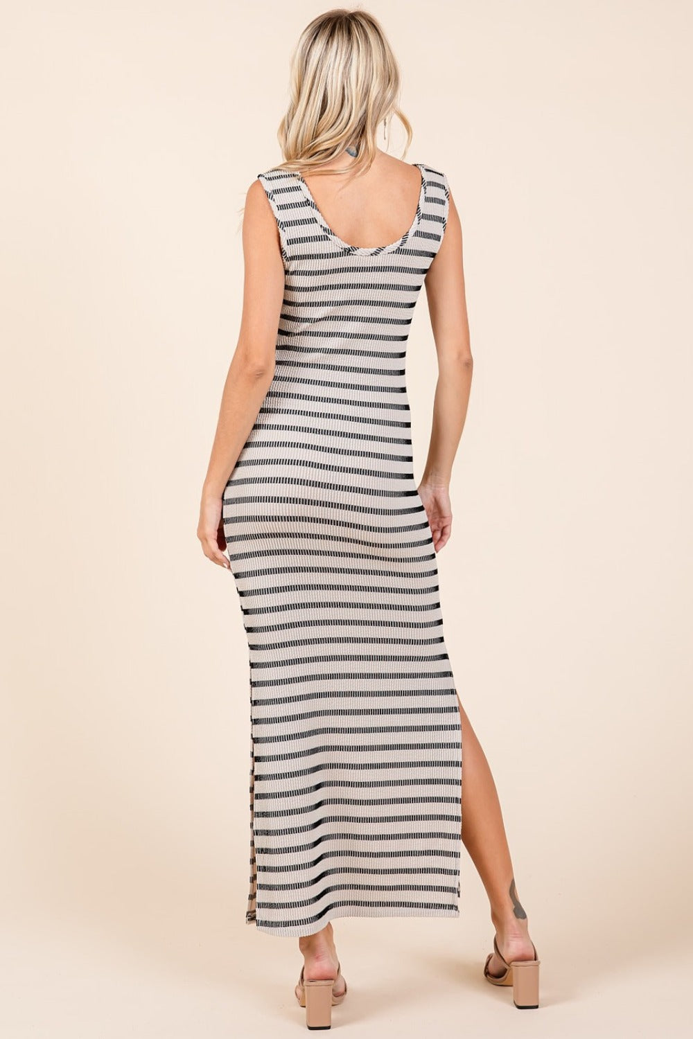 ワンピース herlipto / striped sleeveless long dress Mittoshop Striped Scoop Neck Sleeveless Maxi Dress – Charming Charlie