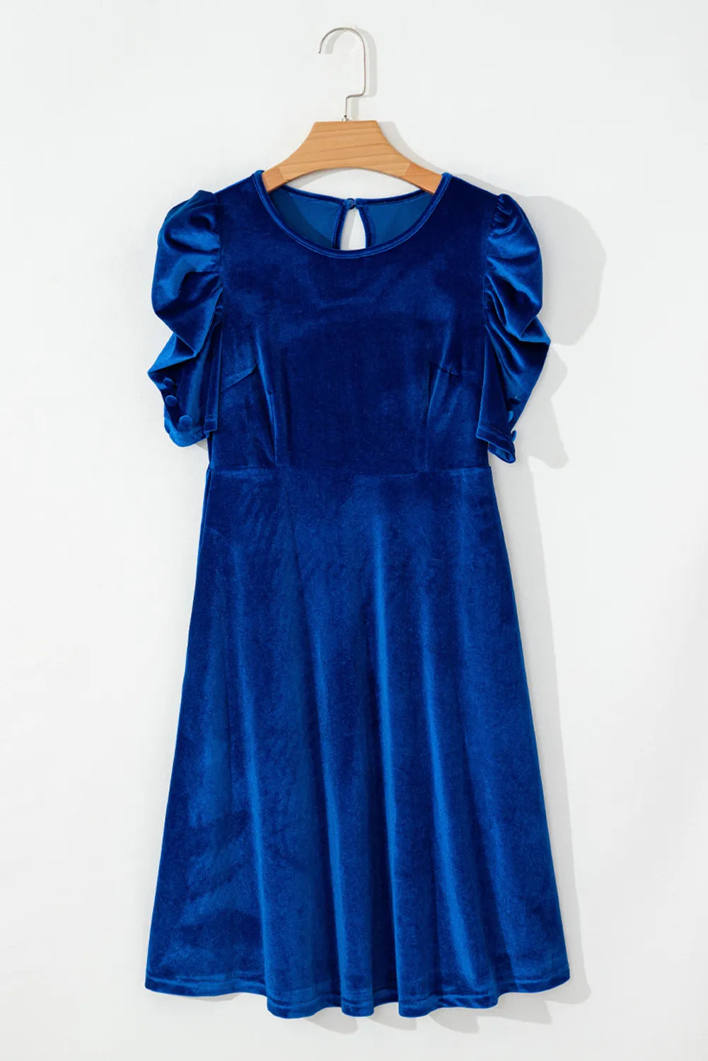 Velvet Round Neck Puff Sleeve Dress Charming Charlie Velvet Round Neck Puff Sleeve Dress Charming Charlie