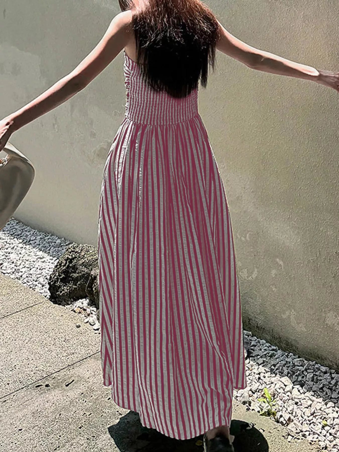 charming charlie maxi dress Spaghetti Strap Flowy Maxi Dress Khaki / XL