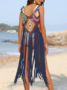 Fringe Spaghetti Strap Cover-Up - Charming Charlie