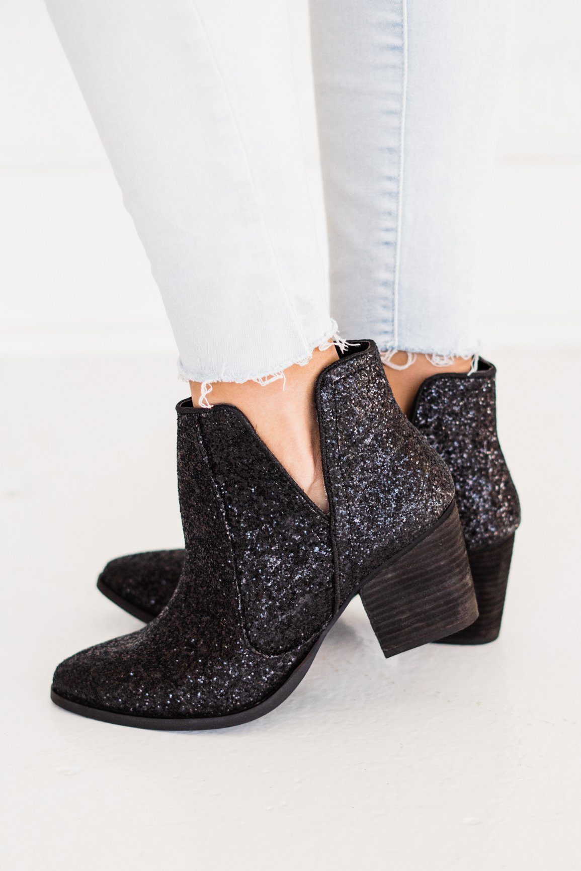 Fiera Booties in Black - Charming Charlie