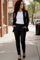Holiday Glam Tassel Blazer - Charming Charlie