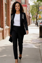 Holiday Glam Tassel Blazer - Charming Charlie