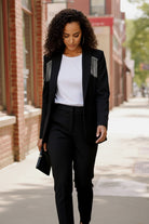 Holiday Glam Tassel Blazer - Charming Charlie