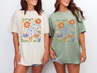 Blue Floral Pumpkin Graphic Tee in Two Colors - Charming Charlie