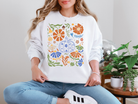 Blue Floral Pumpkin Sweatshirt in Two Colors - Charming Charlie